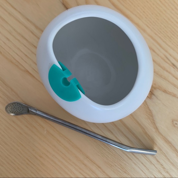 David’s Tea ceramic maté gourd (incl. bombilla) - Picture 3 of 6